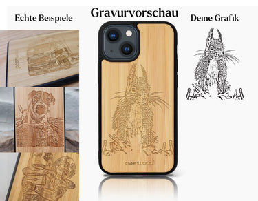 INDIVIDUELL iPhone 15 Bambus-Kunststoff